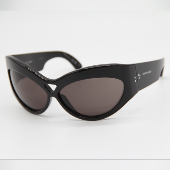 NEW SAINT LAURENT SL73 001 BLACK OVERSIZED UNISEX SL 73 001 SUNGLASSES - Picture 3 of 12